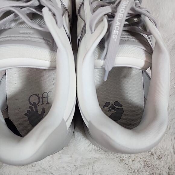 Off White Out of Office Transparent Grey White Sneakers Size EU 45 US 12